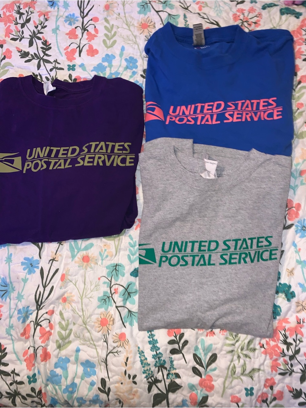 Gildan Women’s Long Sleeve Tees - Purple, Royal Blue, Gray